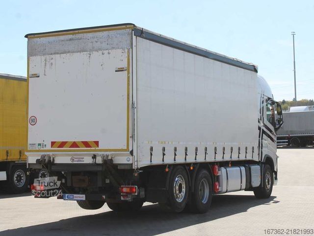 Platformas kravas automašīna ar tentu VOLVO FH 460, EURO 6, I-PARK COOL, VEB +, TAIL LIFT