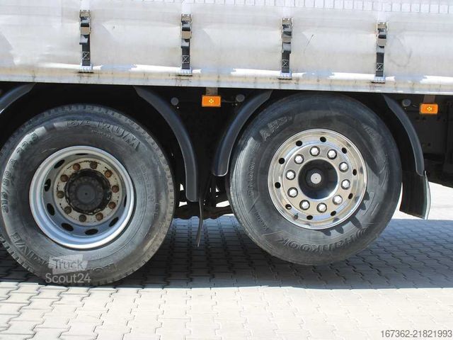 Platformas kravas automašīna ar tentu VOLVO FH 460, EURO 6, I-PARK COOL, VEB +, TAIL LIFT