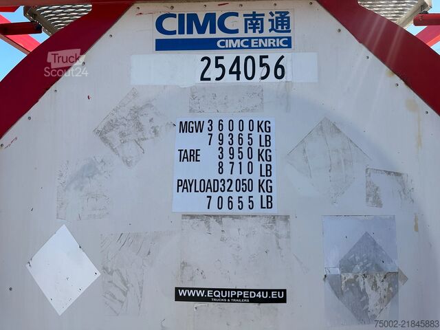 Säiliökontti CIMC 20FT ISO / 25.080L / 1-COMP. / BAFFLES / UN PO...