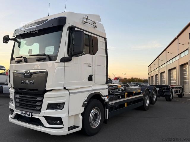 System med krogarm MAN TGX 26.540 6x2 LL Abroller Hyva Titanium