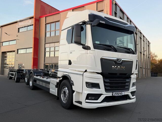 System med krogarm MAN TGX 26.540 6x2 LL Abroller Hyva Titanium