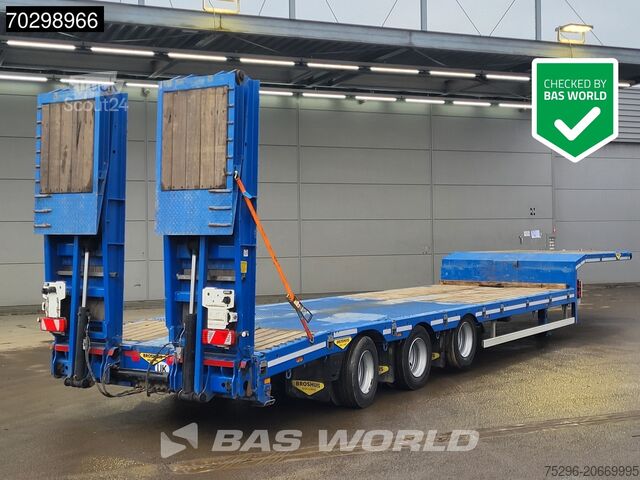 Низкий погрузчик Broshuis 3ASD-18-30/0 Lift + Steering Axle Hydraulic Ramps