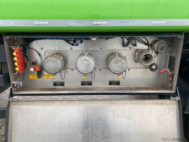 Tanktrailer ROHR Anhänger A3| 3x Kammern*Oben/Unten*Luft*ALU*BPW