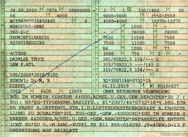 Camion porte-caisses amovibles MERCEDES-BENZ Actros 2545 /Retarder/2 Tanks/Xenon/Liftachse/6D