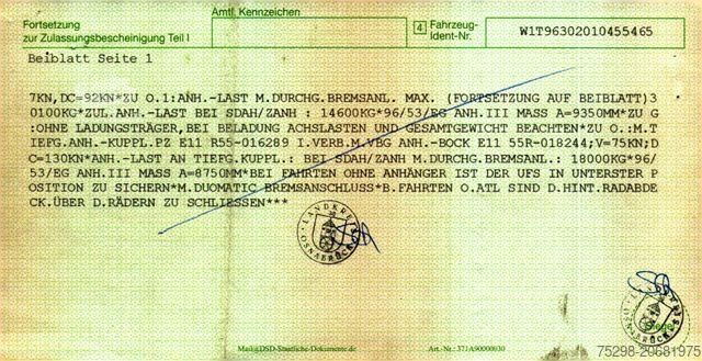 Camion porte-caisses amovibles MERCEDES-BENZ Actros 2545 /Retarder/2 Tanks/Xenon/Liftachse/6D