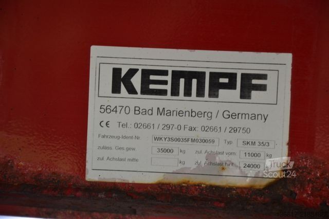 Pašizgāzēja puspiekabe KEMPF SKM 35/3 Kippmulde Thermomulde 28 cbm