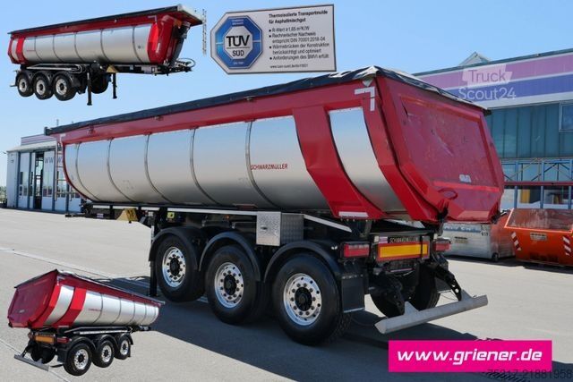 مقطورة نصف قلابة SCHWARZMÜLLER HARDOX MULDE / THERMO /25m³  5 mm BPW /ALUFELGEN