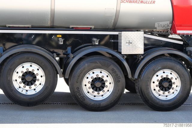مقطورة نصف قلابة SCHWARZMÜLLER HARDOX MULDE / THERMO /25m³ 5 mm BPW /ALUFELGEN