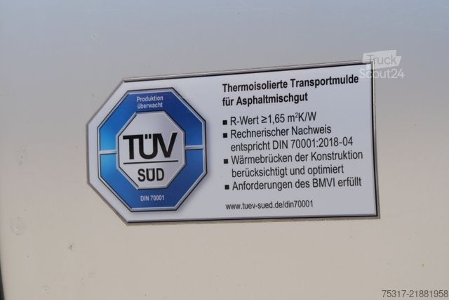مقطورة نصف قلابة SCHWARZMÜLLER HARDOX MULDE / THERMO /25m³  5 mm BPW /ALUFELGEN