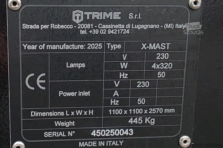 Lichtturm Trime X-Mast 4 × 320W LED Valid Inspection, *Guarantee!
