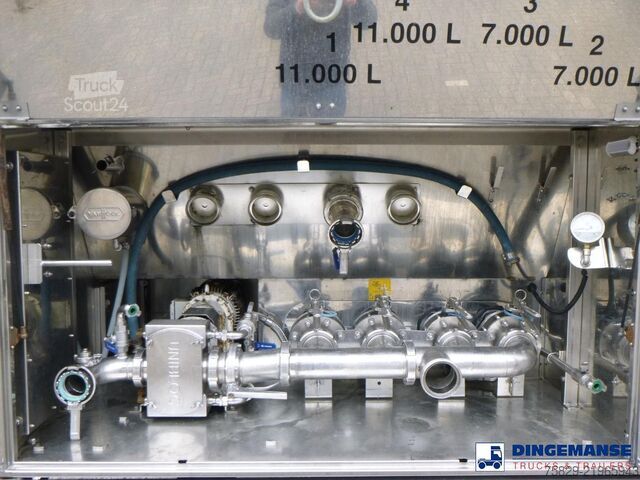 δεξαμενή Van Hool Food tank inox 36 m3 / 4 comp + pump
