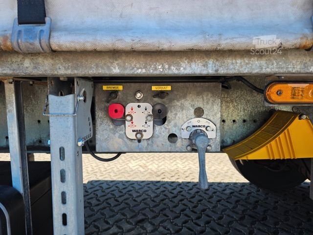 Atvira puspriekabė su tentu WECON APS218 / STAPLERHALTERUNG / Alu-Felgen