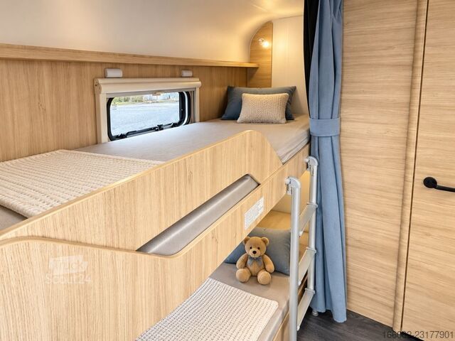 Caravan STERCKEMAN Easy 380CE 1.300 kg, Etagenbetten hinten