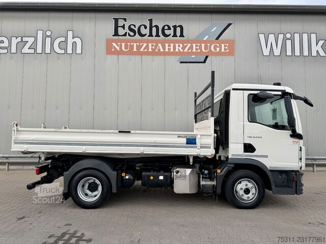 Trevägs tippbil MAN TGL 8.220 BB | MEILLER*3x Sitze*AC*2x AHK*Safety