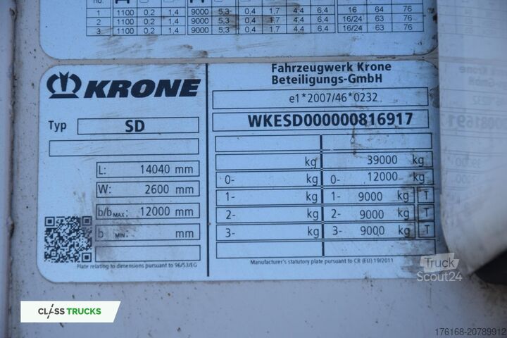 Hladilna polprikolica KRONE SDR 2Deck FP60 SLXi 300 Lifting Axle