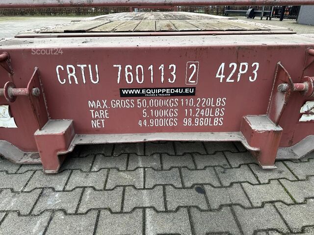 Contentores planos CIMC 40FT FLATRACK FLUSH FOLDING / CSC-test: 12/2027...