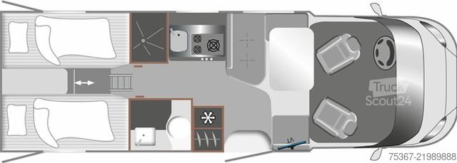 Half-integraal camper LMC Cruiser 750 EL Frühjahrsstart 2026