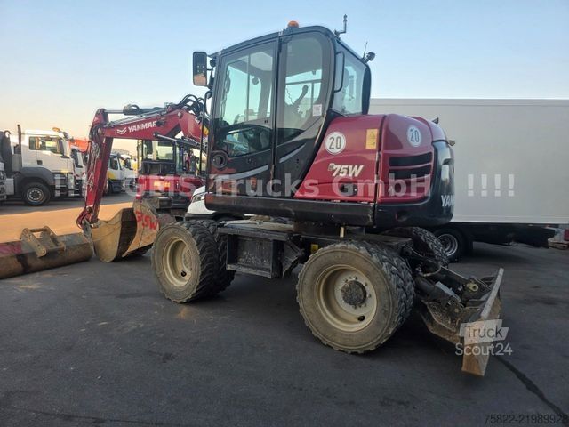 Riteņu ekskavators YANMAR B 75 W / POWERTILT / 3 Löffel / D-Masch