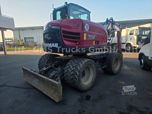 Riteņu ekskavators YANMAR B 75 W / POWERTILT / 3 Löffel / D-Masch