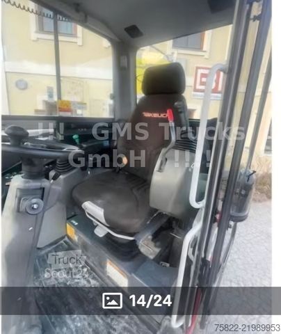 Mobilbagger TAKEUCHI TB 295 W / POWERTILT OQ45 / Planierschild