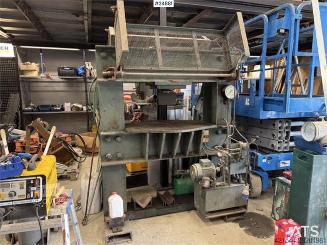 Prensa hidráulica de oficina 60 toneladas com unidade hidráulica  Hydraulisk verkstedpresse 60 tonn med hydraulikkag