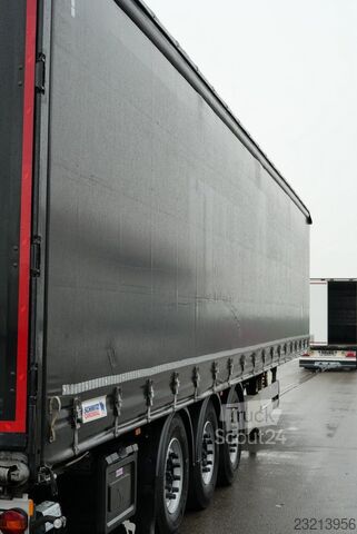 Ανοιχτό ημιρυμουλκούμενο με μουσαμά SCHMITZ CARGOBULL SCS 24/ LBW BÄR 2000 kg / LASI 12642 XL / EDSCHA
