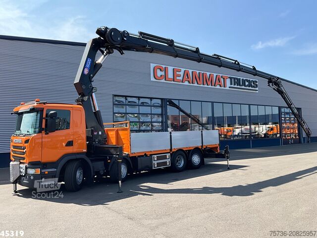 Kranbil Scania G 450 Euro 6 HMF 60 Tonmeter laadkraan + Fly-Jib