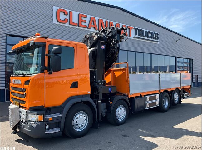 Kranbil Scania G 450 Euro 6 HMF 60 Tonmeter laadkraan + Fly-Jib