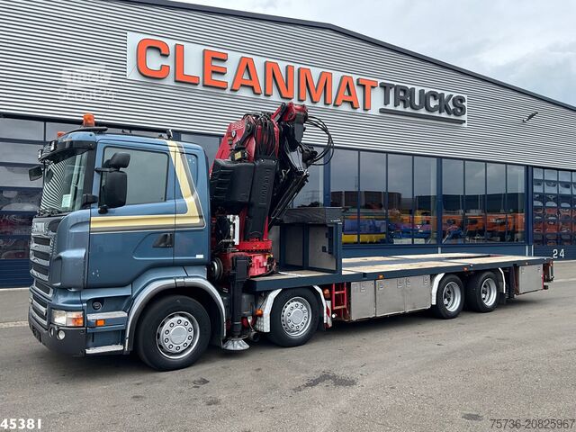 Kranbil Scania R 560 V8 Fassi 80 Tonmeter laadkraan + Fly-Jib