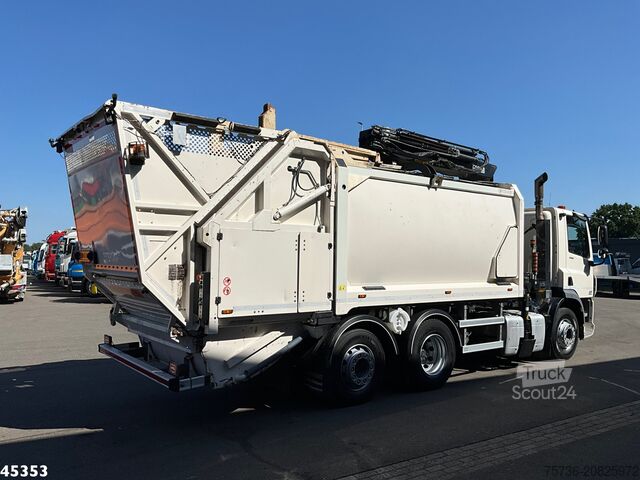 Atkritumu savākšanas transportlīdzeklis DAF FAN CF 290 Euro 6 Hiab 21 Tonmeter laadkraan