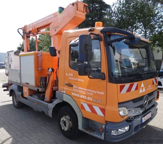 Ant sunkvežimio sumontuota darbo platforma MERCEDES-BENZ Atego 818 Ruthmann TK145 Kunststoffkorb
