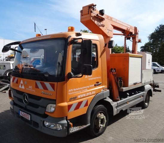 Ant sunkvežimio sumontuota darbo platforma MERCEDES-BENZ Atego 818 Ruthmann TK145 Kunststoffkorb