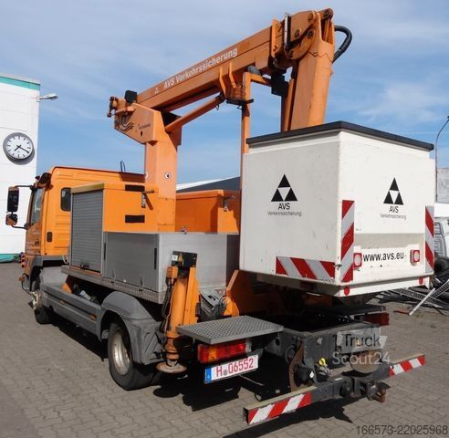 Ant sunkvežimio sumontuota darbo platforma MERCEDES-BENZ Atego 818 Ruthmann TK145 Kunststoffkorb
