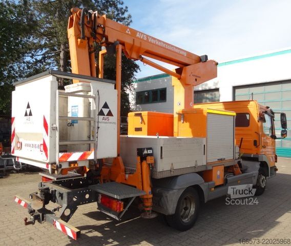 Ant sunkvežimio sumontuota darbo platforma MERCEDES-BENZ Atego 818 Ruthmann TK145 Kunststoffkorb