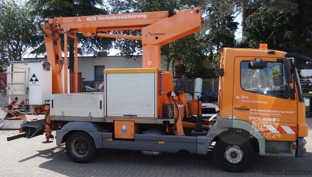 Ant sunkvežimio sumontuota darbo platforma MERCEDES-BENZ Atego 818 Ruthmann TK145 Kunststoffkorb