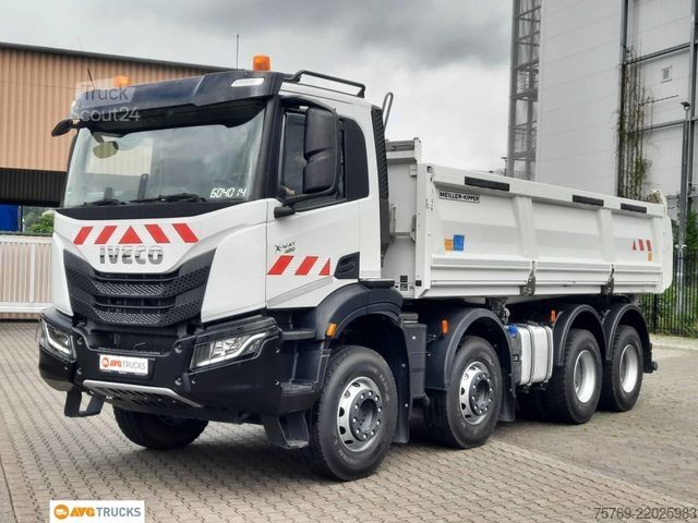 Camión volquete IVECO X-WAY 480 8X4/4 Meiller Bordmatik Intarder AHK