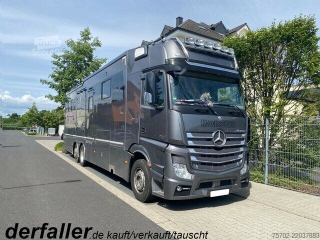 Fourgon Mercedes-Benz Actros 2551 5-6 Pferde, Popout, Automatik, WoMo