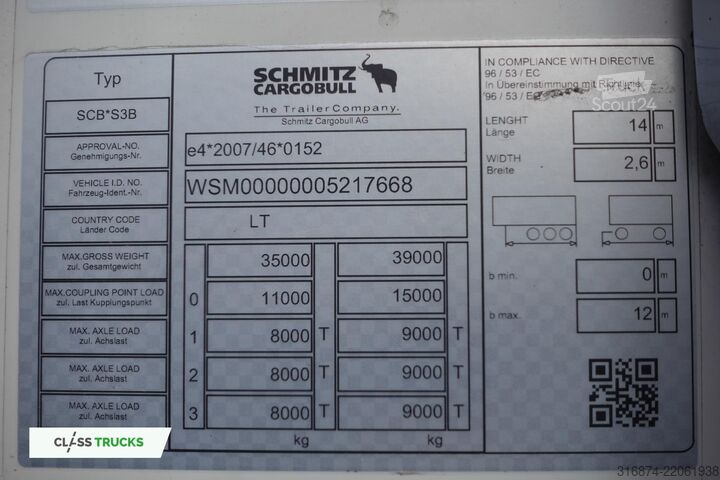 рефрижераторный полуприцеп SCHMITZ CARGOBULL SKO FP 45 ThermoKing SLXi 300