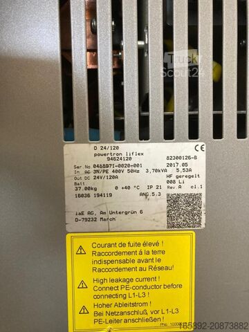 Baterie vysokozdvižného vozíku INDUSTRIE AUTOMATION powertron liflex D 24V/120A