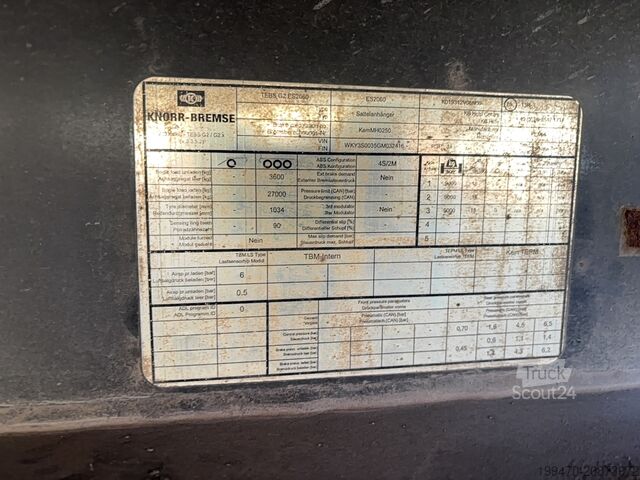 Przyczepa wywrotka Kempf 3-axle aluminium tipper semi-trailer