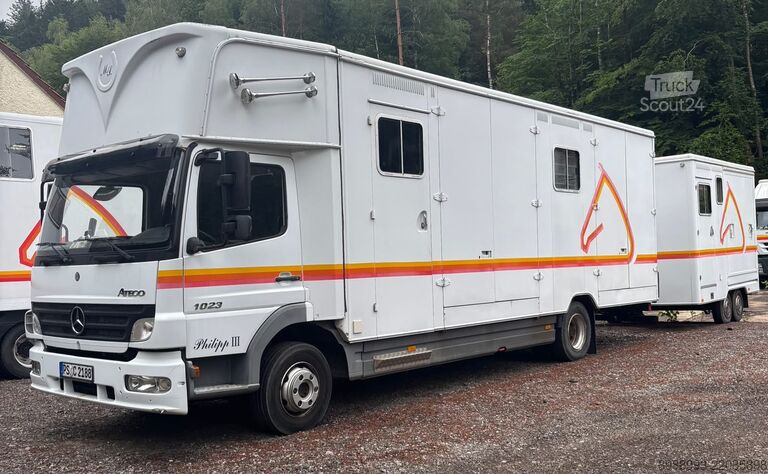 Mercedes 1023 trasporto cavalli + rimorchio Mercedes-Benz Atego 1023