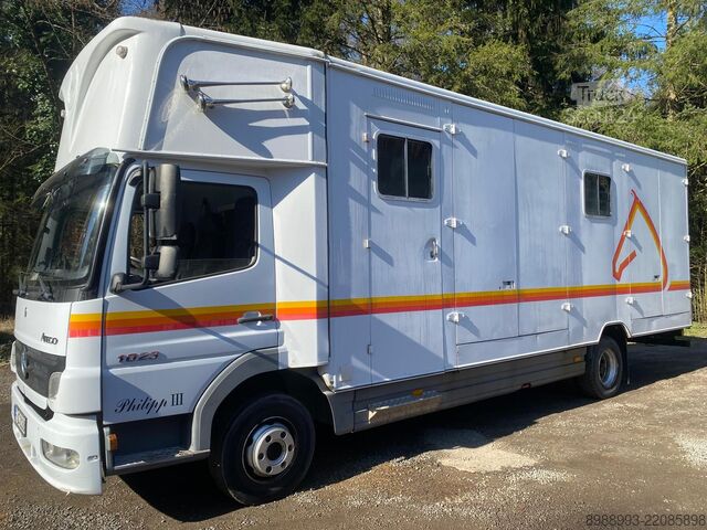 Mercedes 1023 trasporto cavalli + rimorchio Mercedes-Benz Atego 1023