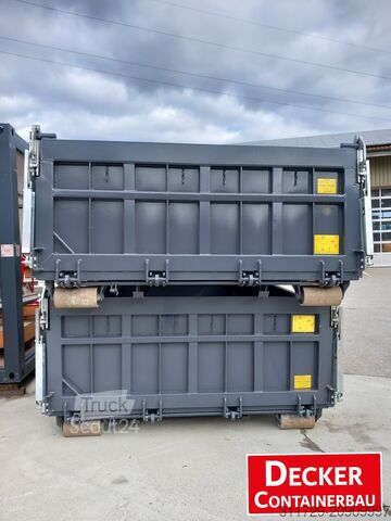 Conteneur à benne amovible Decker Containerbau Abrollcontainer, Bayernbox, Pendelklappe