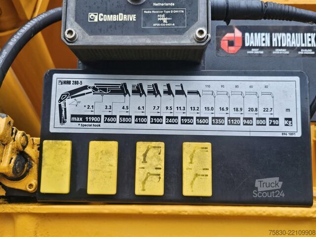 Standard-SZM DAF XF 430 6x2 / HIAB 280-5 CRANE - KRAN / REMOTE