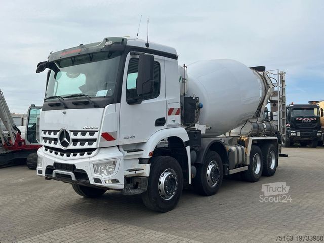 Avtomešalec betona MERCEDES-BENZ Arocs 3240 B 8x4 Betonmischer Deutsch Top AP Ach
