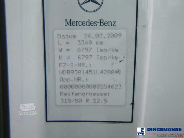 Chassi med hytt Mercedes-Benz Actros 2632 6x4 chassis