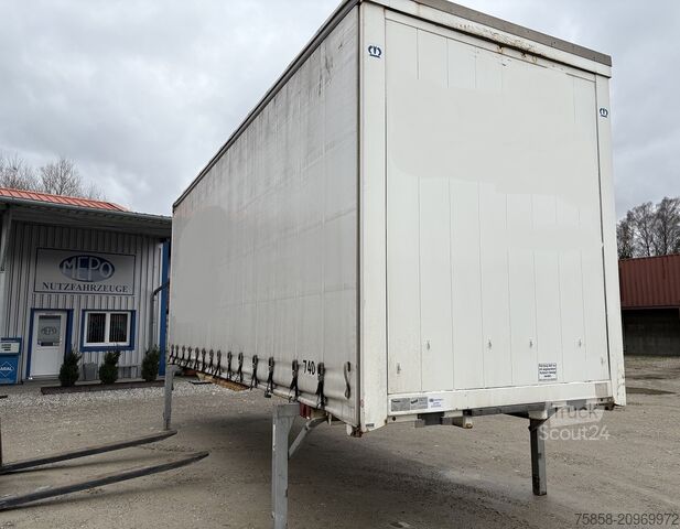 змінний кузов із платформою та тентом Krone Jumbo 3m Innenhöhe Hubdach Edscha