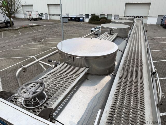 Tankoplegger  Parcisa Lebensmitteltank 4-Kammer 31.000L SAF