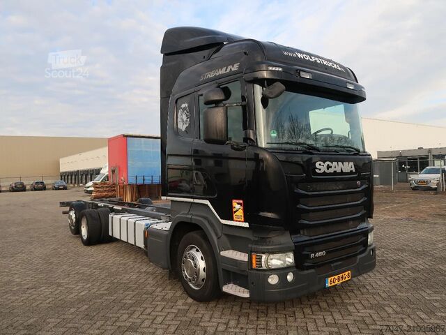 Châssis avec cabine Scania R450 6x2 chassis, Euro 6, Topline, TUV, NL Truc...