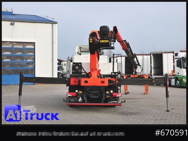 Φορτηγό με επίπεδη καρότσα MAN TGS 26.440, Kran PK20.501L Lenkachse,